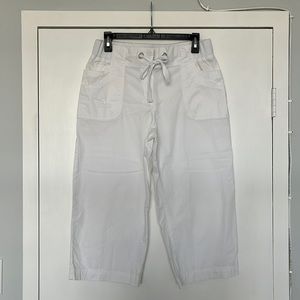 White Cropped Pants